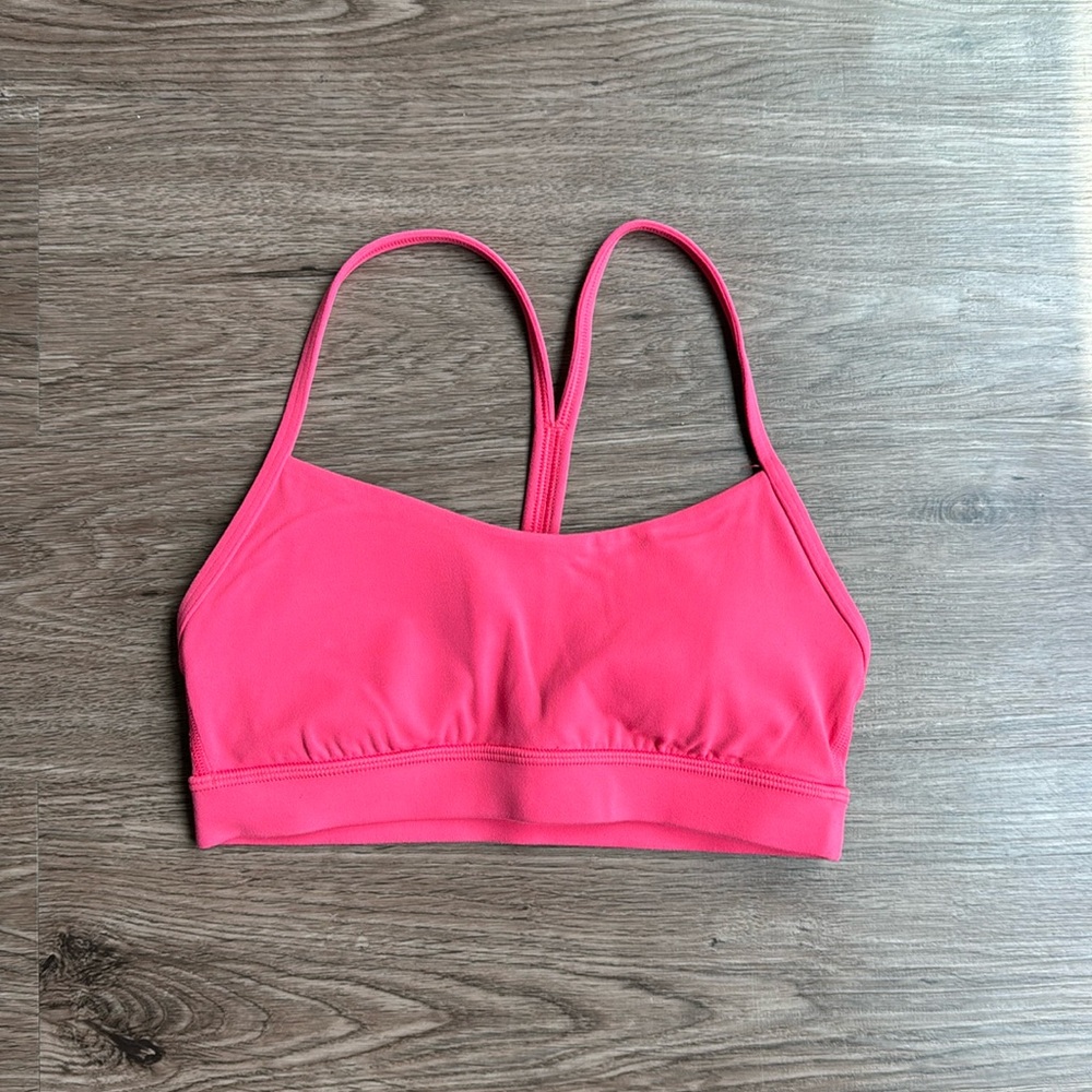 lululemon athletica Hot Pink Strappy Sports Bra